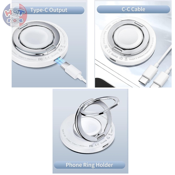 Dock sạc không dây Magsafe WIWU 3 in 1 15W WI-W027