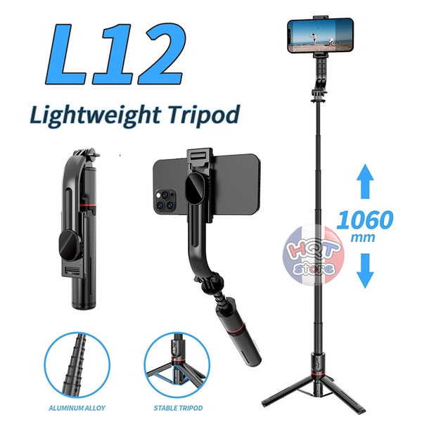 Gậy chụp hình tự sướng Tripod Selfie Stick L12 Bluetooth