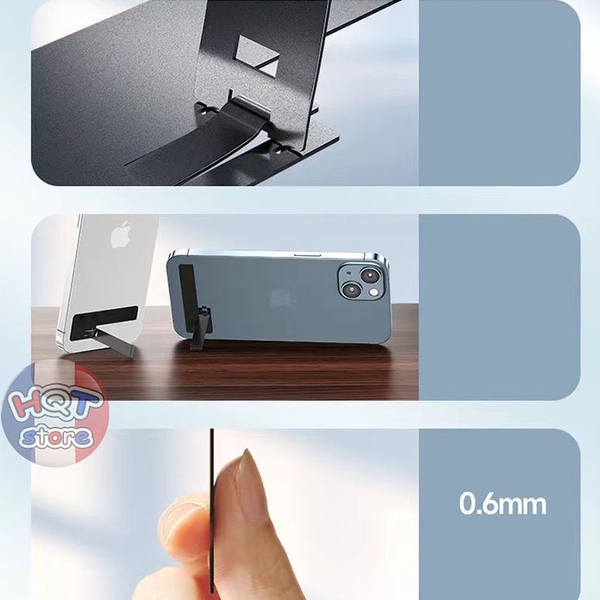 Giá đỡ điện thoại siêu mỏng Phone Ultra Slim Standing hợp kim nhôm