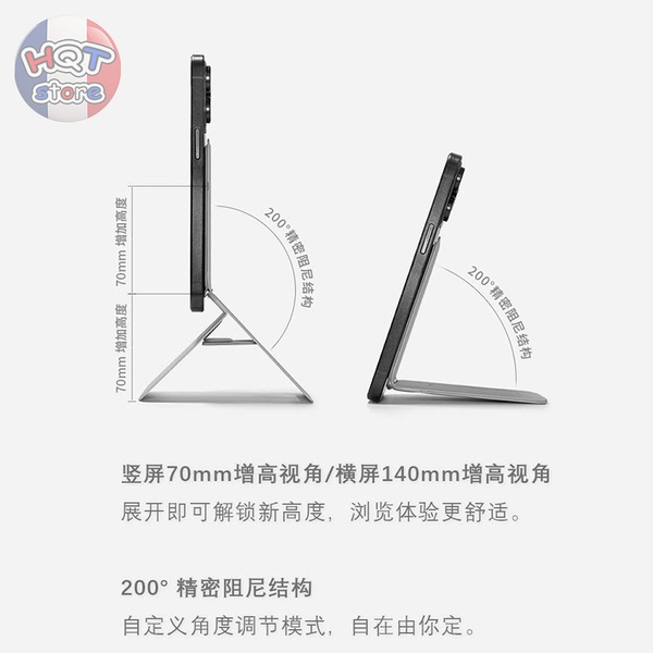 Giá đỡ hít nam châm Magsafe Magnetic Tripod Stand Pro ví da đựng thẻ