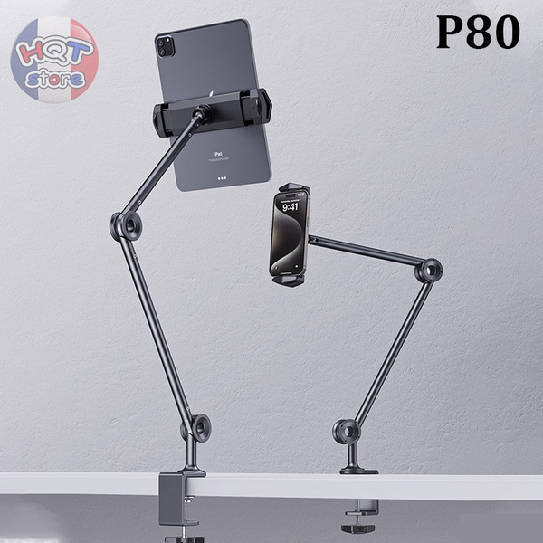 Giá đỡ kẹp bàn P80 Table Clip Bracket Holder 360 cho điện thoại iPad