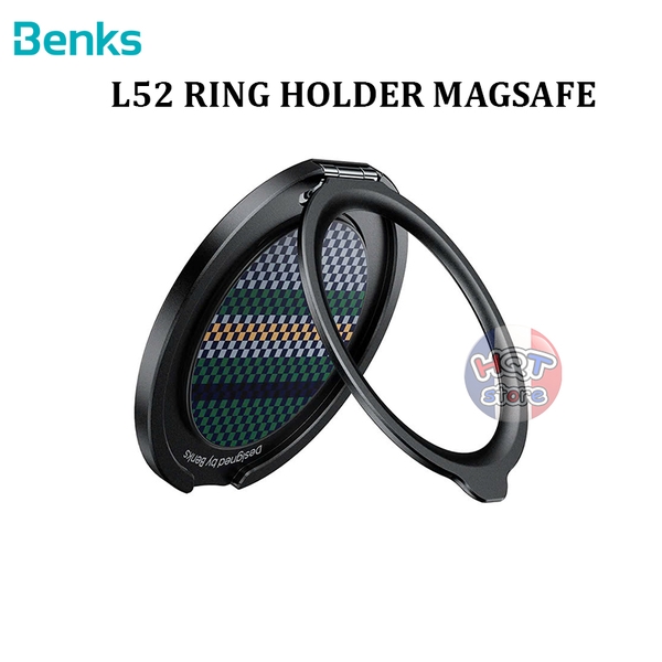 Giá đỡ nam châm Benks MagClap Phone Grip Stand Ring Holder Magsafe L52