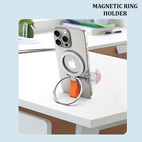 Giá đỡ nam châm Magnetic Ring Holder Magsafe gập xoay 360 độ