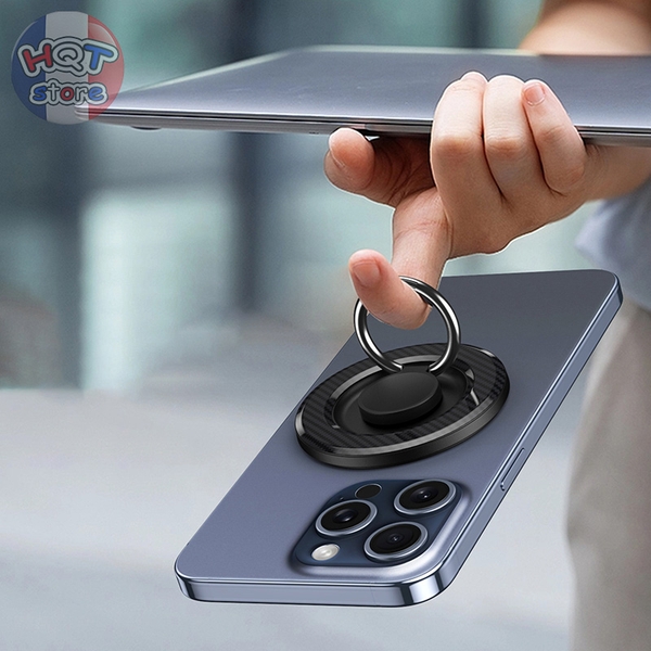 Giá đỡ nam châm Magnetic Ring Holder Magsafe M03 gập xoay 360 độ
