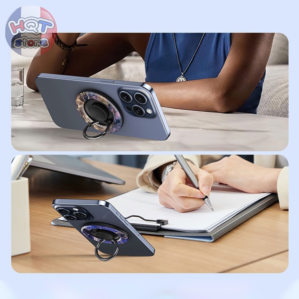Giá đỡ nam châm Magnetic Ring Holder Magsafe M03 gập xoay 360 độ