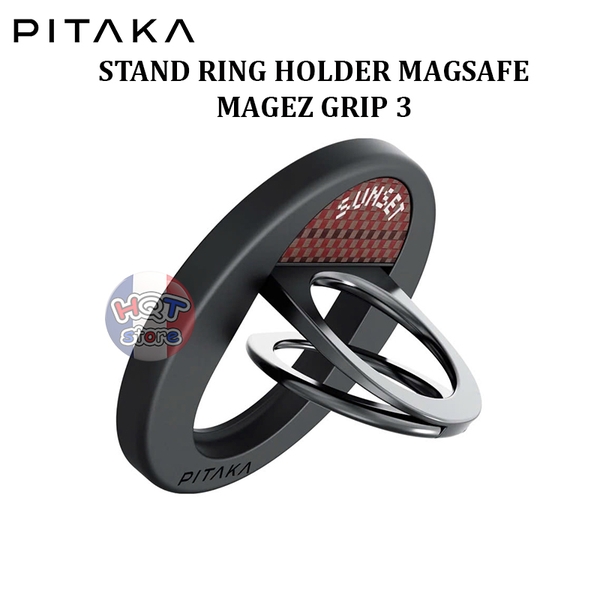 Giá đỡ nâm châm PITAKA MagEZ Grip 3 Stand Ring Holder Magsafe