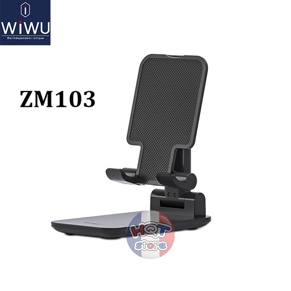 Giá đỡ nhôm xếp gọn WiWU Adjustable Desktop Stand ZM103 cho điện thoại