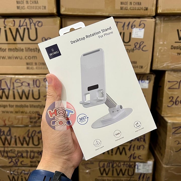 Giá đỡ xoay 360 độ WiWU Desktop Rotation Stand ZM109 cho điện thoại