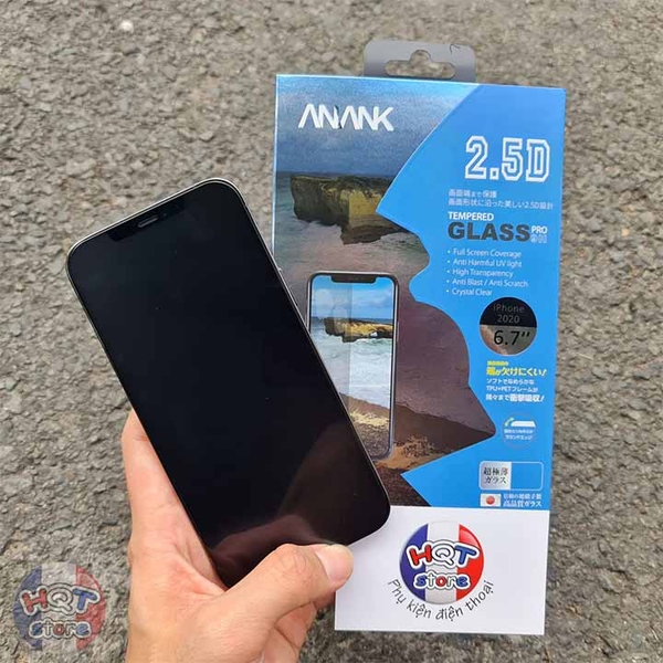 Kính chống vân tay ANANK AG Matte IPhone 12 Pro Max / 12 Pro / 12