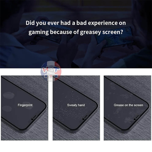 Kính chống vân tay Nillkin Fog Mirror Full Matte IPhone 12 Mini