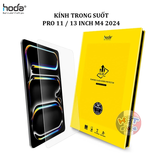 Kính cường lực trong HODA CLEAR 0.33mm iPad Pro 11 / Pro 13 inch M4