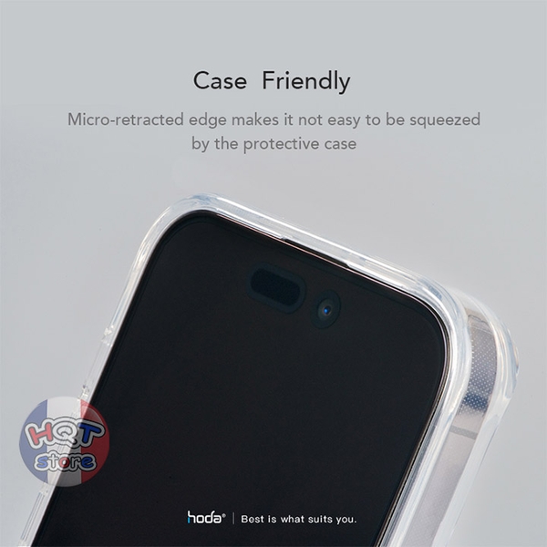 Kính HODA CLEAR 2.5D IPhone 14 Pro (Laser Dust-Free Helper)