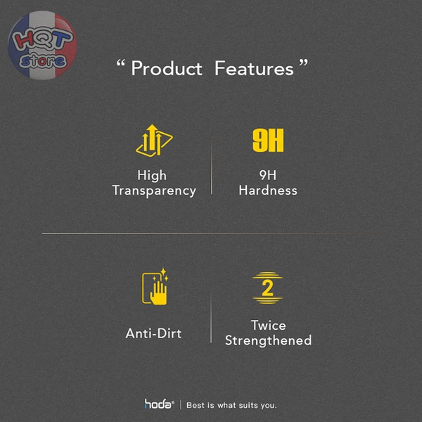 Kính HODA CLEAR 2.5D IPhone 14 Pro (Laser Dust-Free Helper)