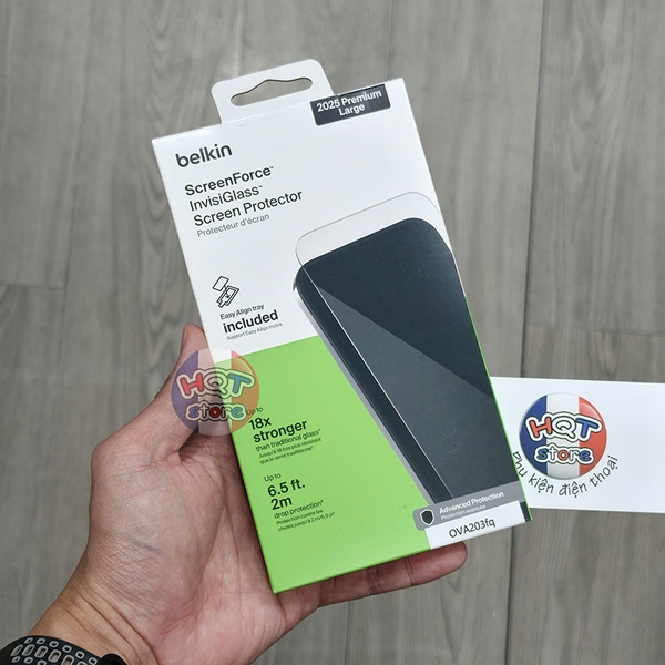 Kính Belkin ScreenForce InvisiGlass iPhone 17 Pro Max Air 16 Pro Max