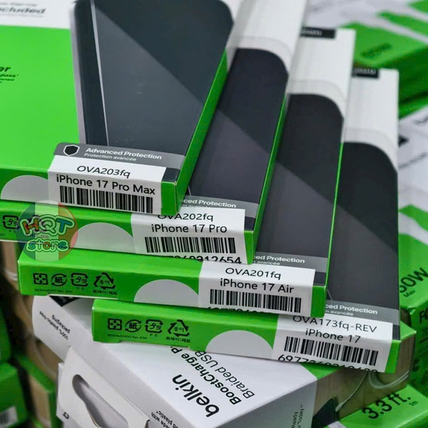 Kính Belkin ScreenForce InvisiGlass iPhone 17 Pro Max Air 16 Pro Max