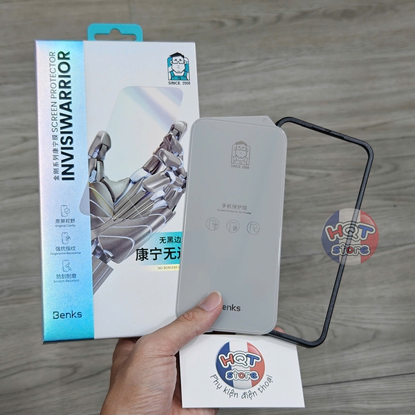 Kính Benks InvisiWarrior iPhone 17 Pro Max 17Pro Air 16 Pro Max 16Pro