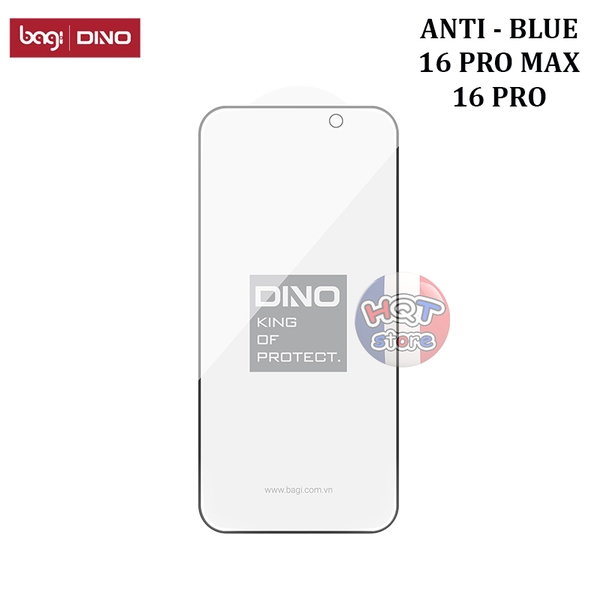 Kính chống ánh sáng xanh Dino by Bagi IPhone 16 Pro Max / 16 Pro