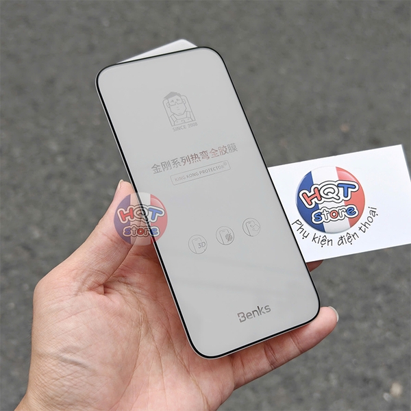 Kính chống chói Benks GlassWarrior 3D AR iPhone 17 Pro Max / 17