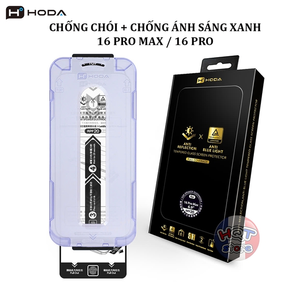 Kính chống chói chống ánh sáng xanh HODA AR + AB 16 Pro Max / 16 Pro