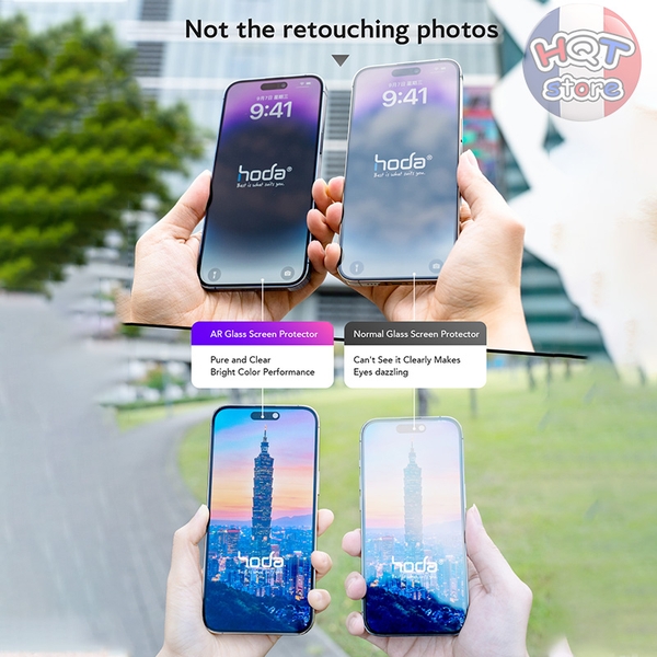 Kính chống chói chống ánh sáng xanh HODA AR + AB 16 Pro Max / 16 Pro