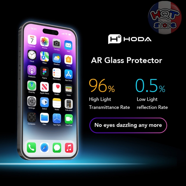 Kính chống chói chống ánh sáng xanh HODA AR + AB 16 Pro Max / 16 Pro