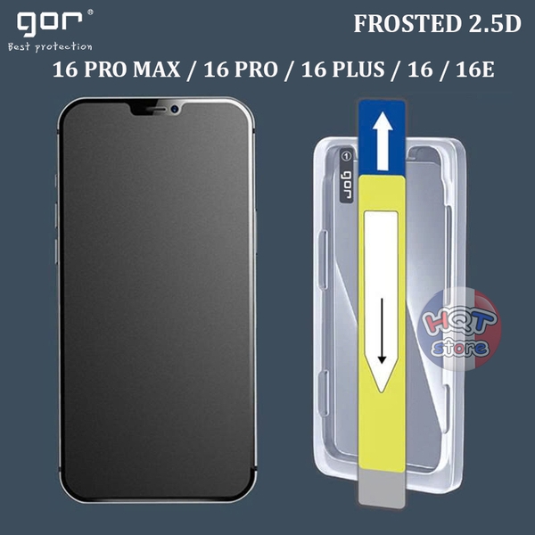 Kính chống vân tay Gor Frosted IPhone 16 Pro Max 16 Pro 16 Plus 16 16E