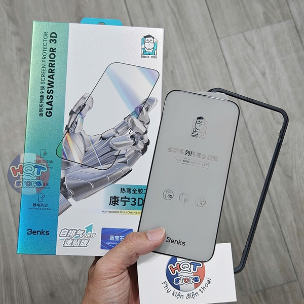 Kính Cường Lực Benks GlassWarrior 3D Sapphire iPhone 17 Pro Max 17Pro