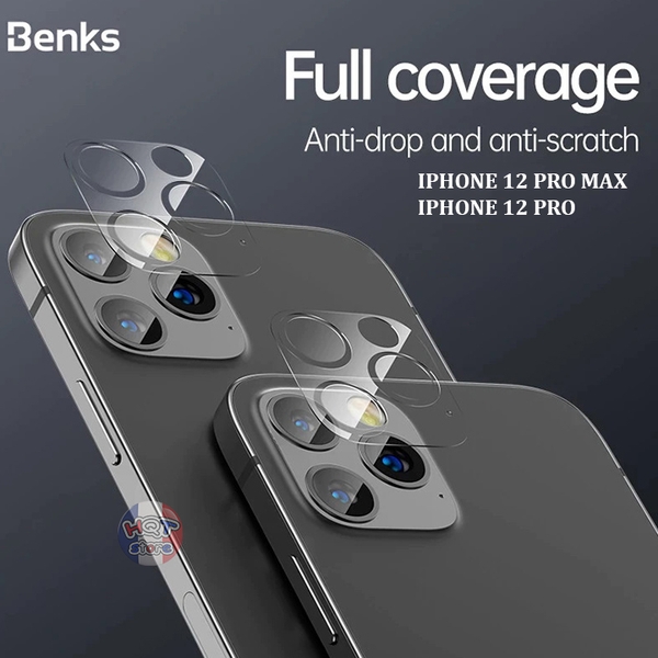 Kính cường lực Camera Benks Full siêu trong IPhone 12 Pro Max / 12 Pro