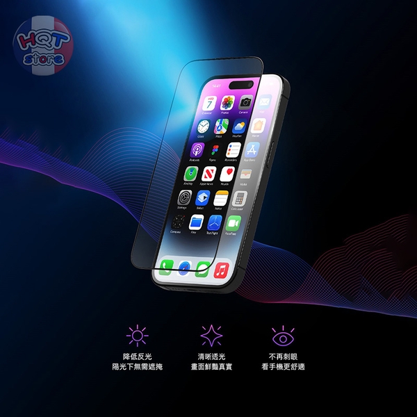 Kính cường lực chống chói HODA AR cho IPhone 15 Pro Max / 15 Pro