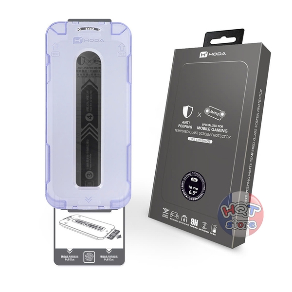 Kính cường lực HODA 2in1 ANTI-PEEPING + MATTE IPhone 16 Pro Max 16 Pro