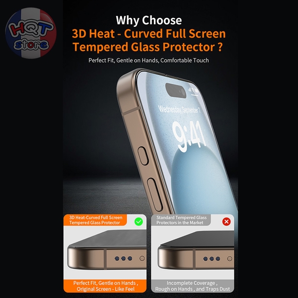 Kính cường lực HODA 3D 2in1 ANTI-PEEPING + AR IPhone 16 Pro Max 16 Pro