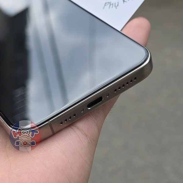 Kính cường lực HODA 3D Curved Clear iPhone 16 Pro Max 16Pro 15 Pro Max