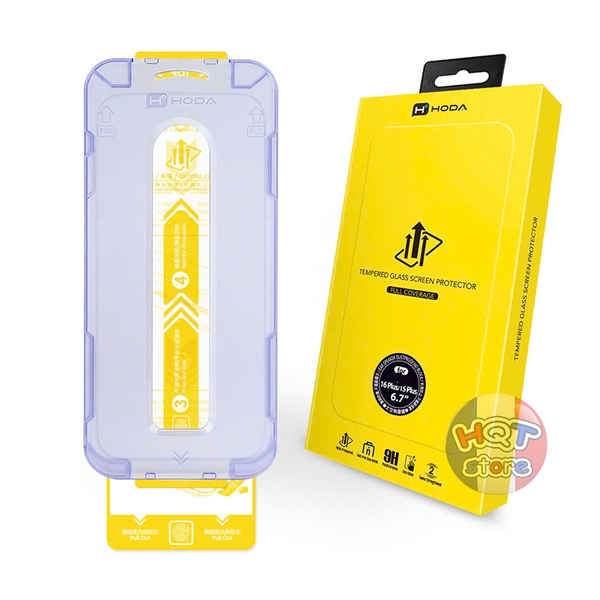 Kính cường lực HODA CLEAR 2.5D IPhone 16 Pro Max / 16Pro / 16 Plus / 16