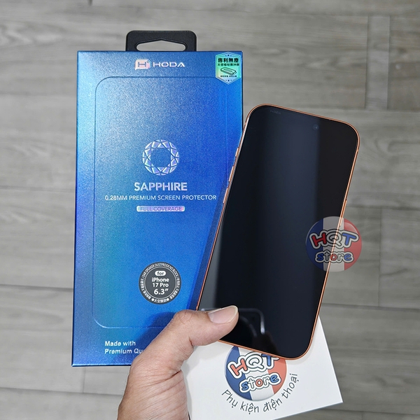 Kính cường lực HODA SAPPHIRE cho iPhone 17 Pro Max / 17 Pro / Air