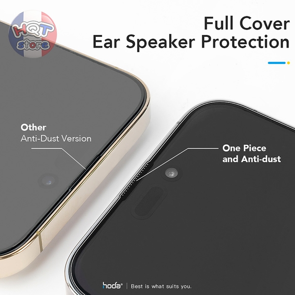 Kính cường lực màn hình HODA CLEAR 2.5D IPhone 15 Plus / 15