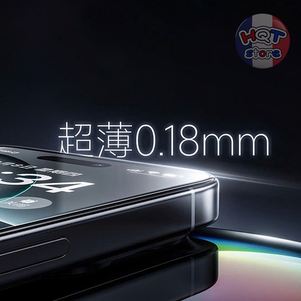 Kính cường lực mỏng Benks 3D 0.18mm iPhone 16 Pro Max 16Pro 15 Pro Max