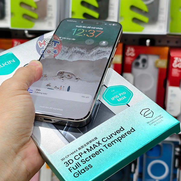 Kính cường lực Nillkin 3D CP+ Max cho IPhone 16 Pro Max / 16 Pro