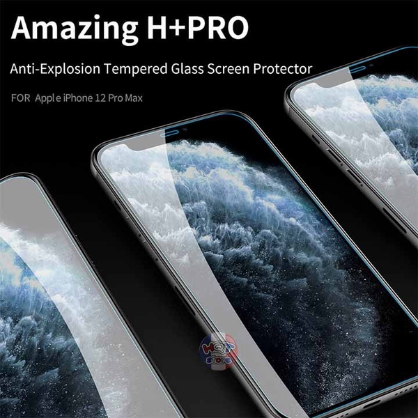 Kính cường lực Nillkin Amazing H+ Pro cho IPhone 12 Pro Max Chính Hãng