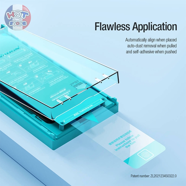 Kính cường lực Nillkin EZ Set Glass IPhone 15 Pro Max khung tự dán