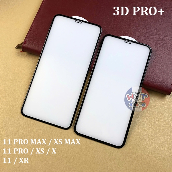 Kính cường lực trong 3D Pro+ iPhone 11 Pro Max 11Pro 11 XS Max XS X XR