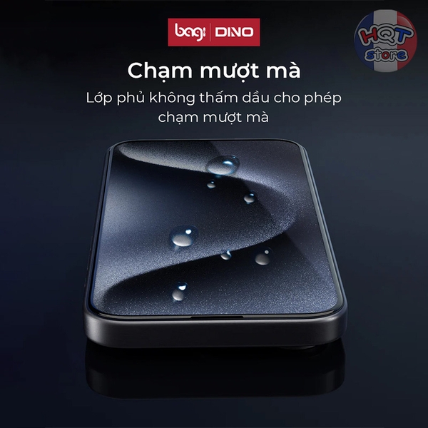 Kính cường lực trong suốt Dino by Bagi IPhone 16 Pro Max / 16 Pro