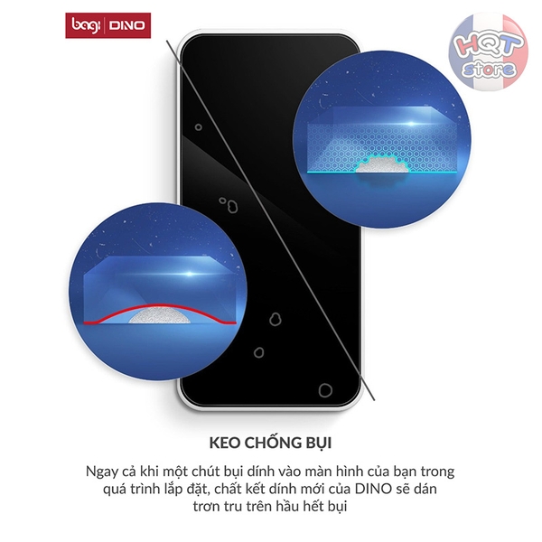 Kính cường lực trong suốt Dino by Bagi IPhone 16 Pro Max / 16 Pro