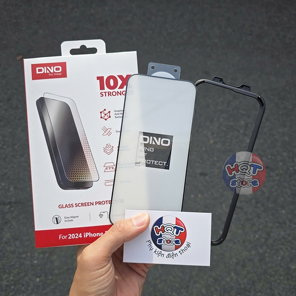 Kính cường lực trong suốt Dino by Bagi IPhone 16 Pro Max / 16 Pro