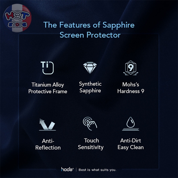 Kính cường lực viền HODA SAPPHIRE TITANIUM Apple Watch Ultra 3 / 2 / 1