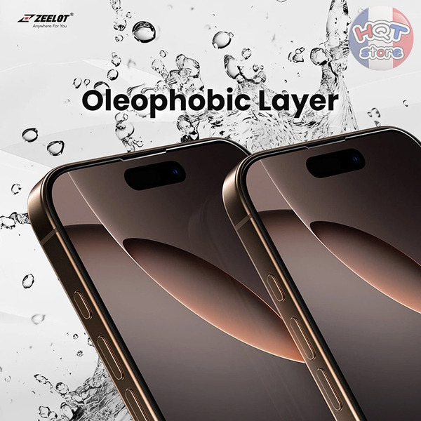 Kính cường lực ZEELOT SOLIDsleek Retina Clear IPhone 16 Pro Max 16 Pro