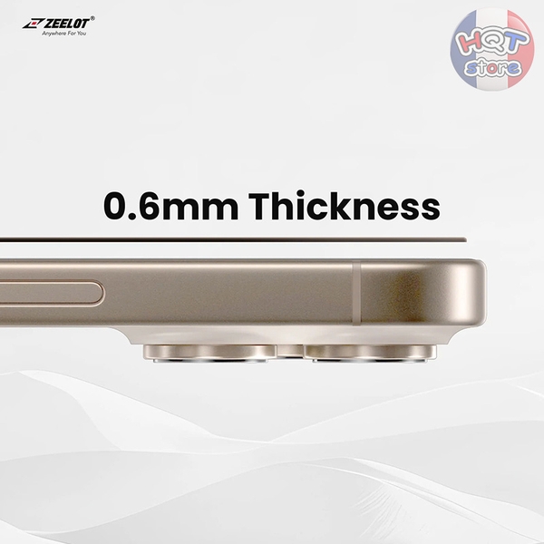 Kính cường lực ZEELOT SOLIDsleek Retina Clear IPhone 16 Pro Max 16 Pro