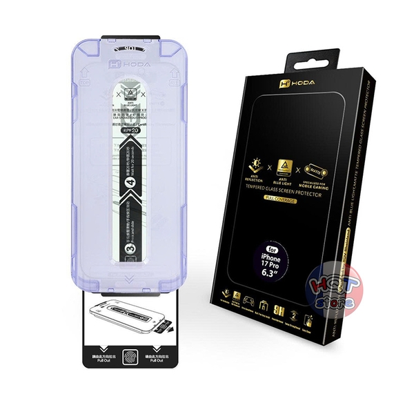 Kính HODA 2.5D 3in1 AB TUV Matte AR iPhone 17 Pro Max / 17 Pro