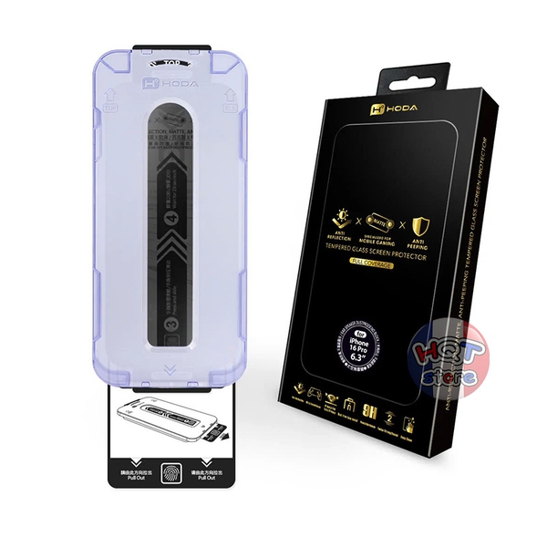 Kính HODA 2.5D 3in1 ANTI-PEEPING + MATTE + AR IPhone 16 Pro Max 16 Pro