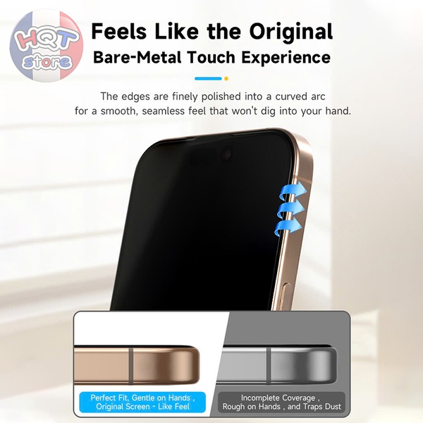 Kính HODA 3D DLC CLEAR Diamond Like Carbon iPhone 16 Pro Max / 16 Pro