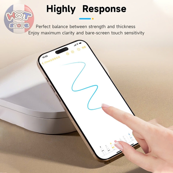 Kính HODA 3D DLC CLEAR Diamond Like Carbon iPhone 16 Pro Max / 16 Pro